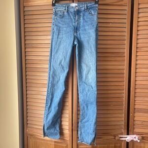 Zara Light Blue Straight Leg Jeans